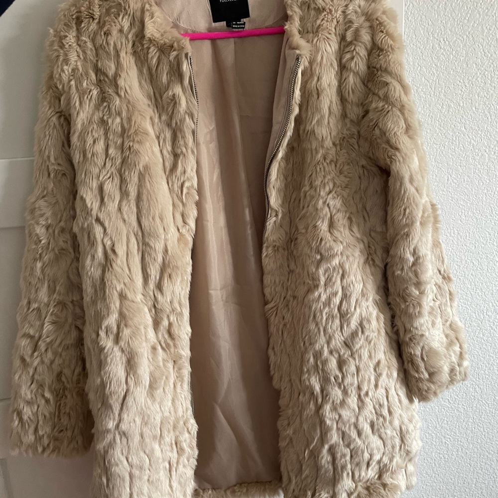 Forever 21 Tan Teddy Jacket